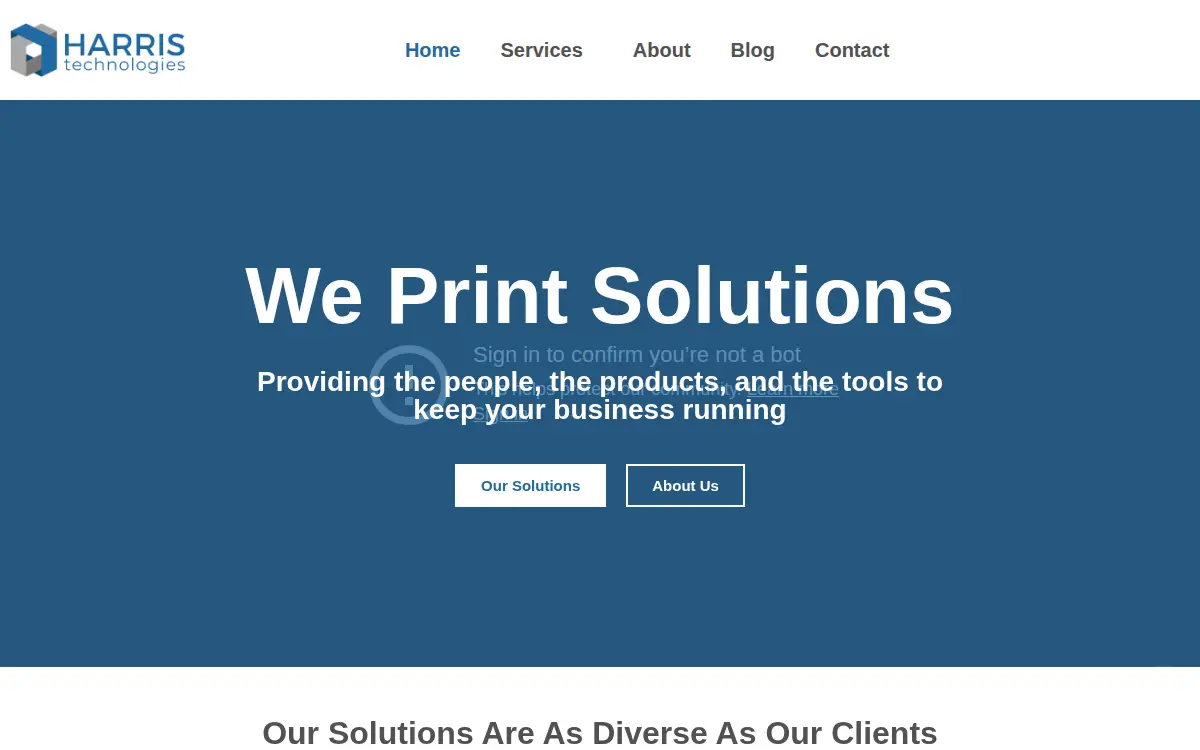 Homepage of Harris Technologies INC