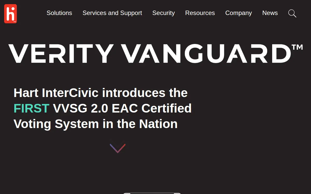 Homepage of Hart Intercivic, INC.