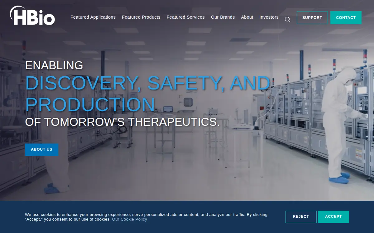 Homepage of Harvard Bioscience INC