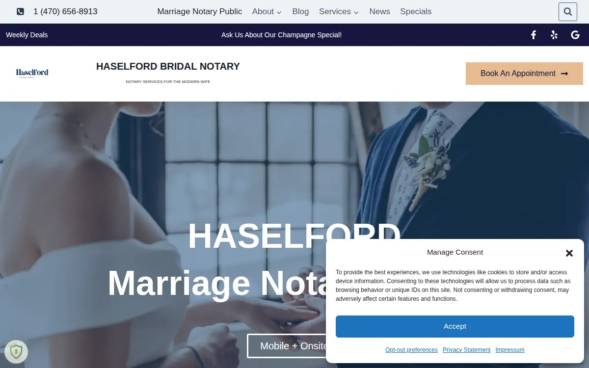 Homepage of Haselford LLC
