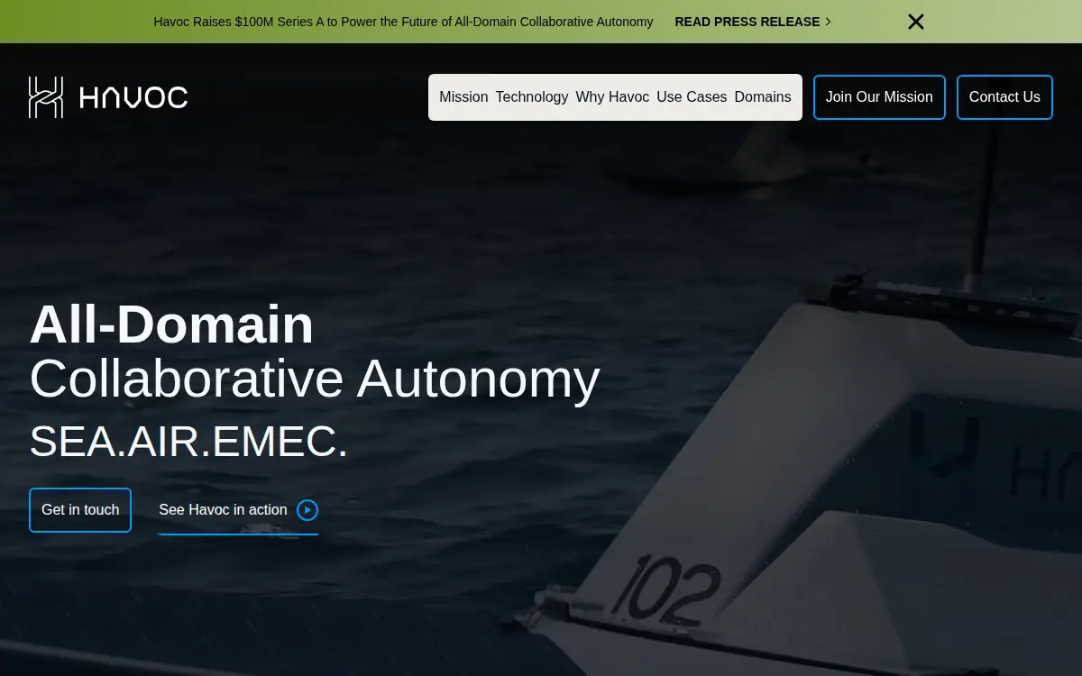 Homepage of Havocai INC.