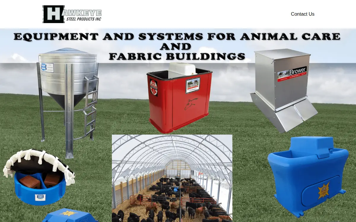 Homepage of Hawkeye Steel Products, INC