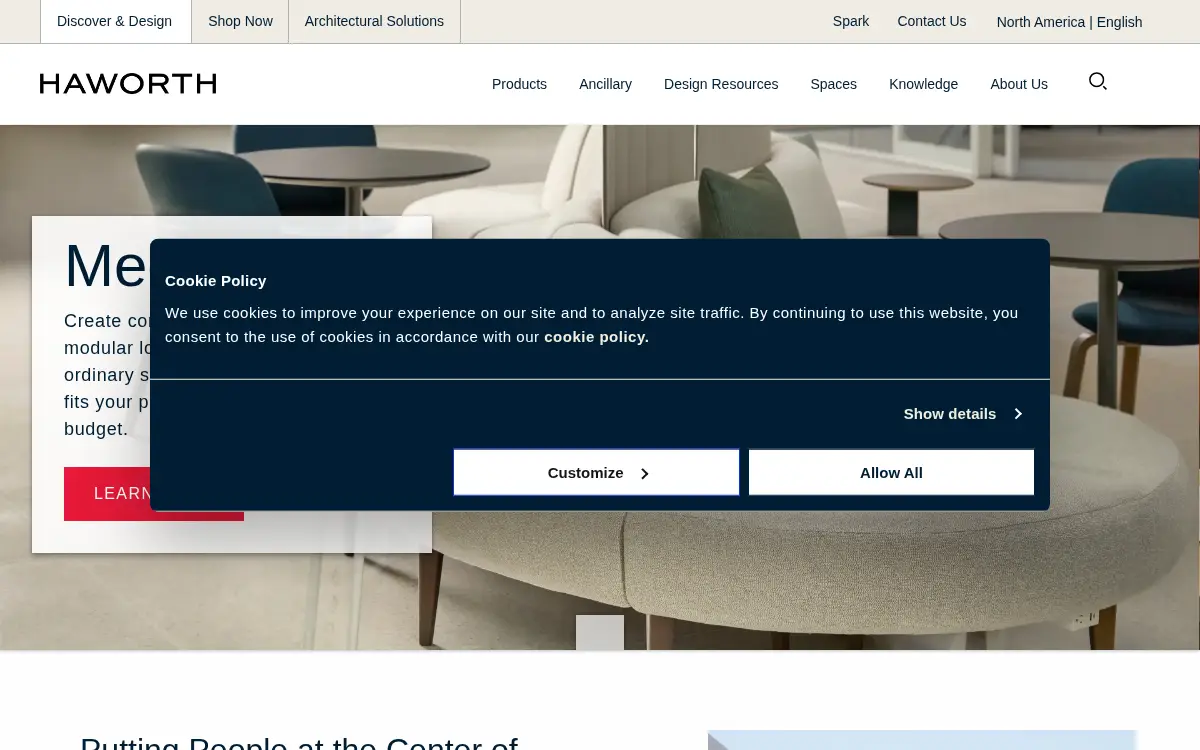 Homepage of Haworth INC