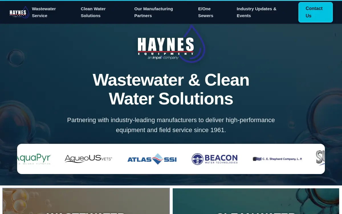Homepage of Haynes Equipment Company, INC.