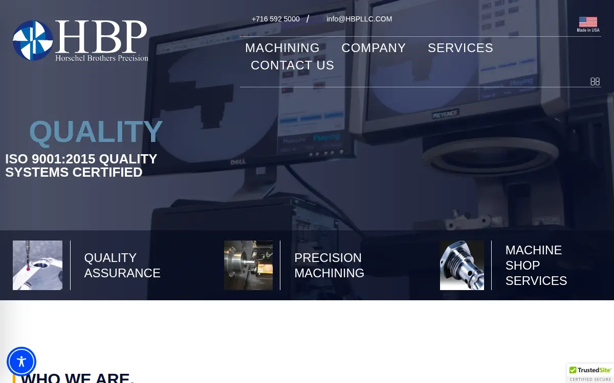Homepage of Horschel Brothers Precision LLC