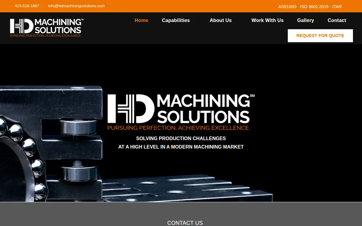 Homepage of Hd Manufacturing LLC