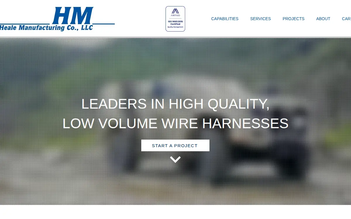 Homepage of Heale Manufacturing CO LLC