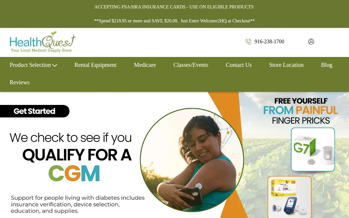 Homepage of Healthquest, INC