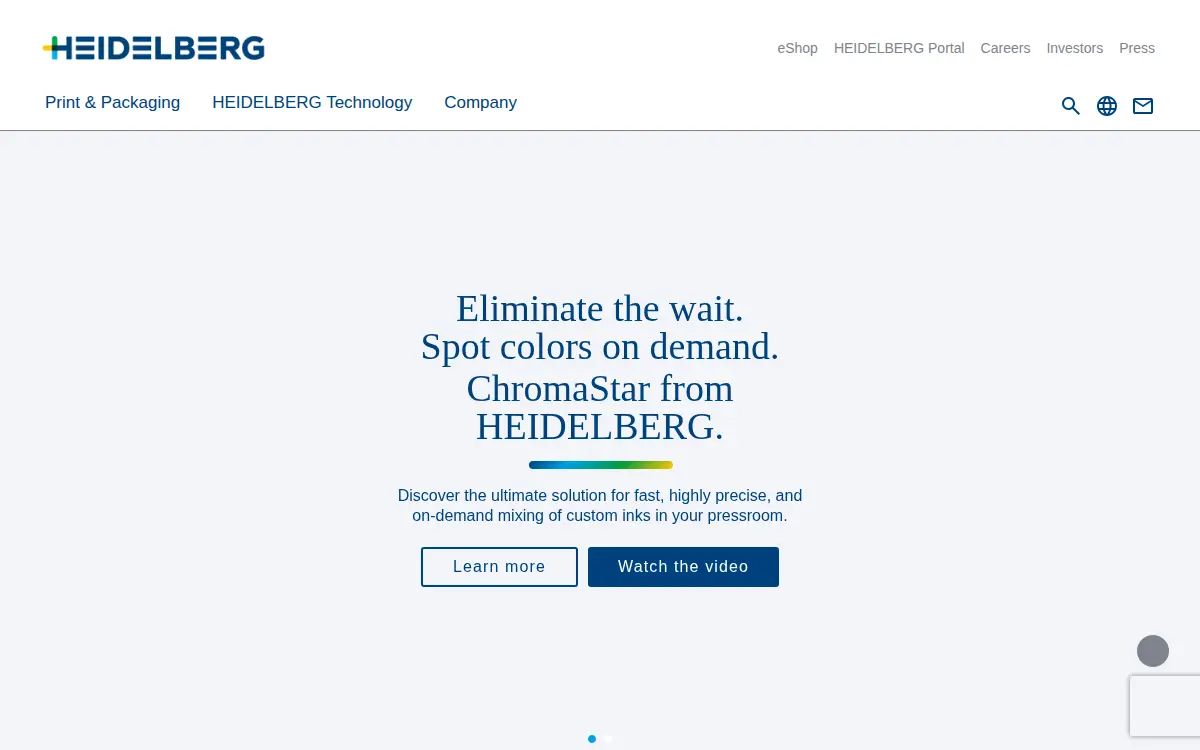 Homepage of Heidelberg Usa, INC.