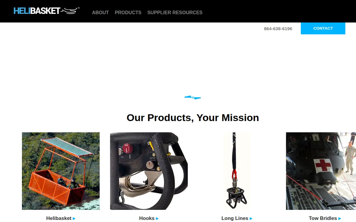 Homepage of Helibasket LLC
