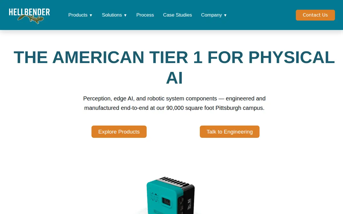Homepage of Hellbender INC