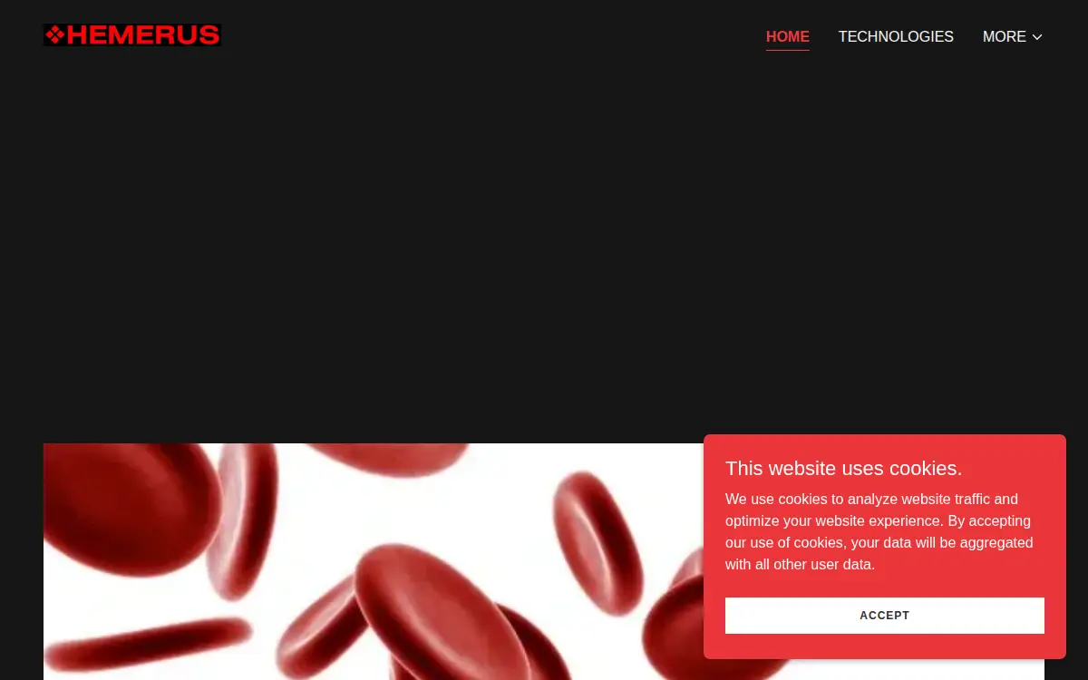 Homepage of Hemerus Medical LLC