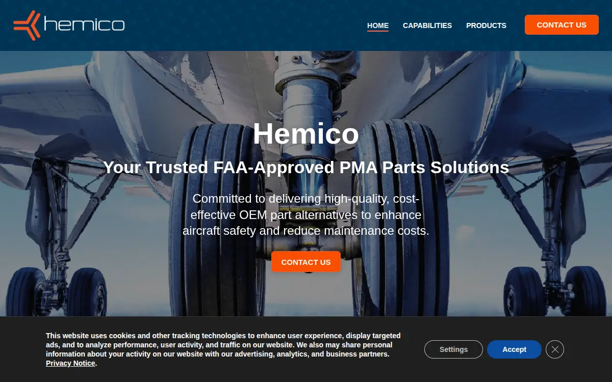 Homepage of Hemico INC