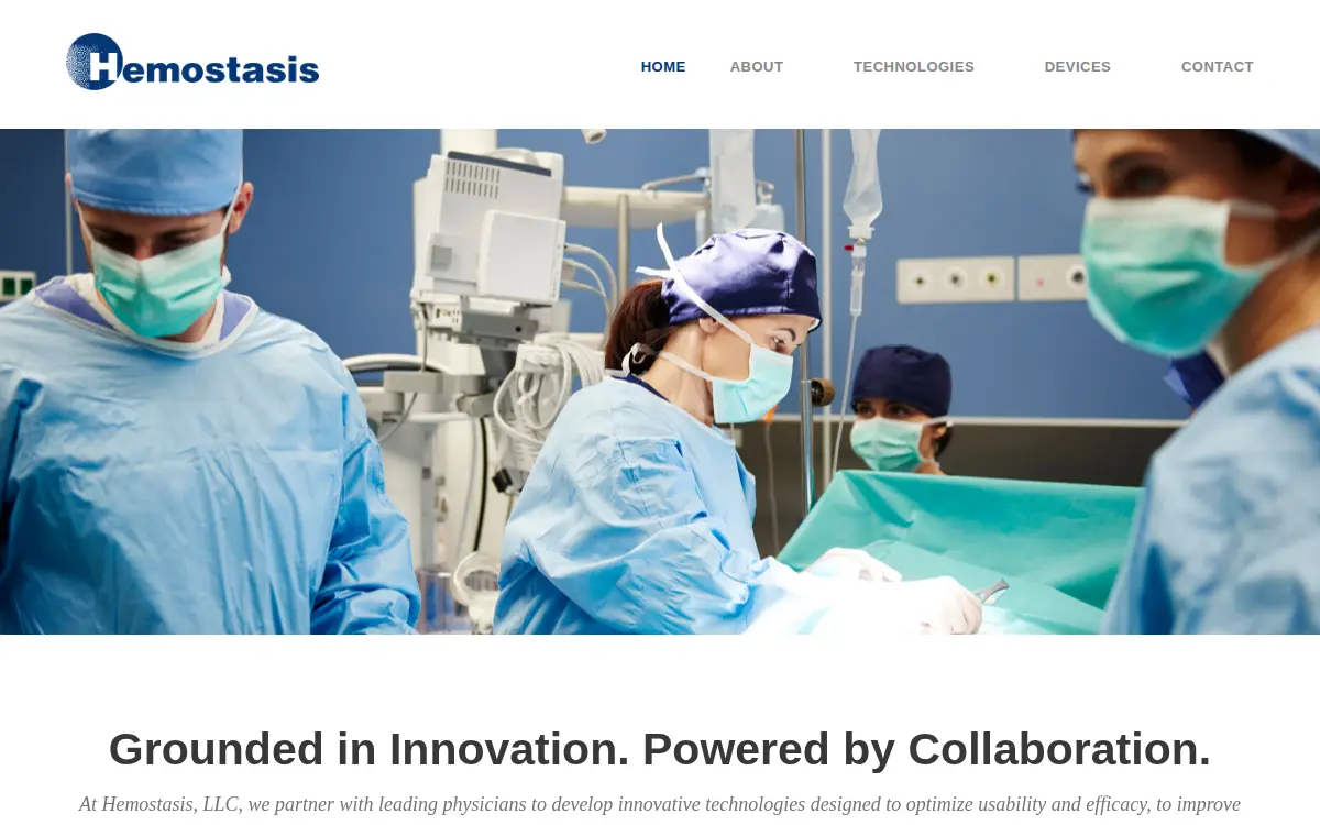 Homepage of Hemostasis LLC