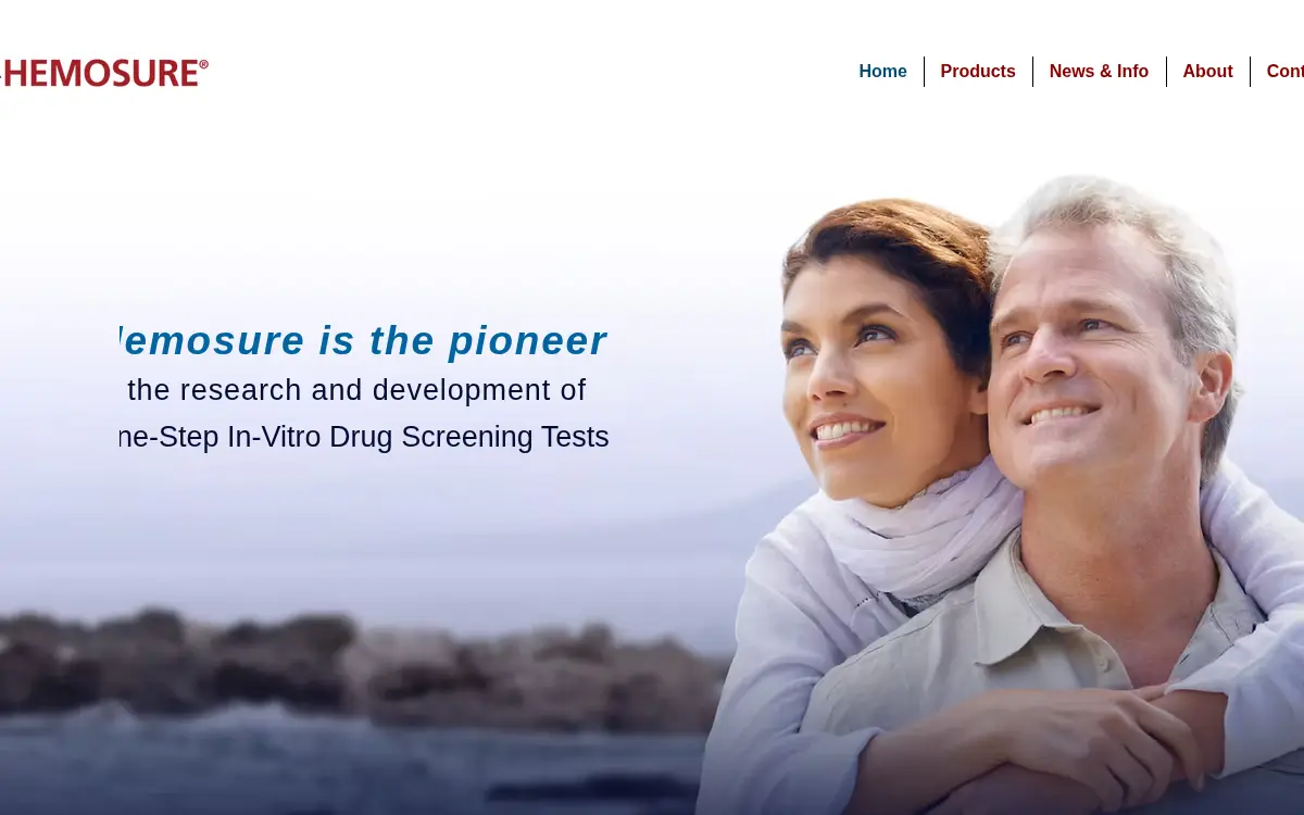 Homepage of Hemosure INC.