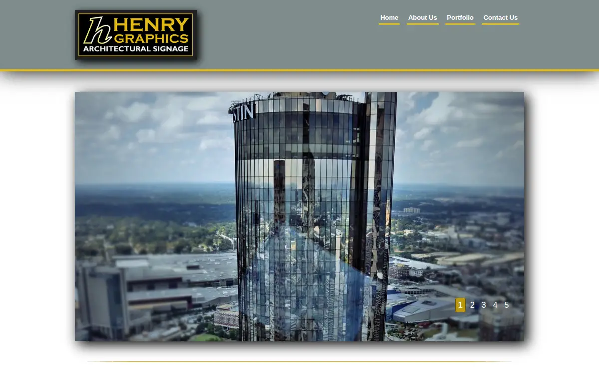 Homepage of Henry Graphics, INC