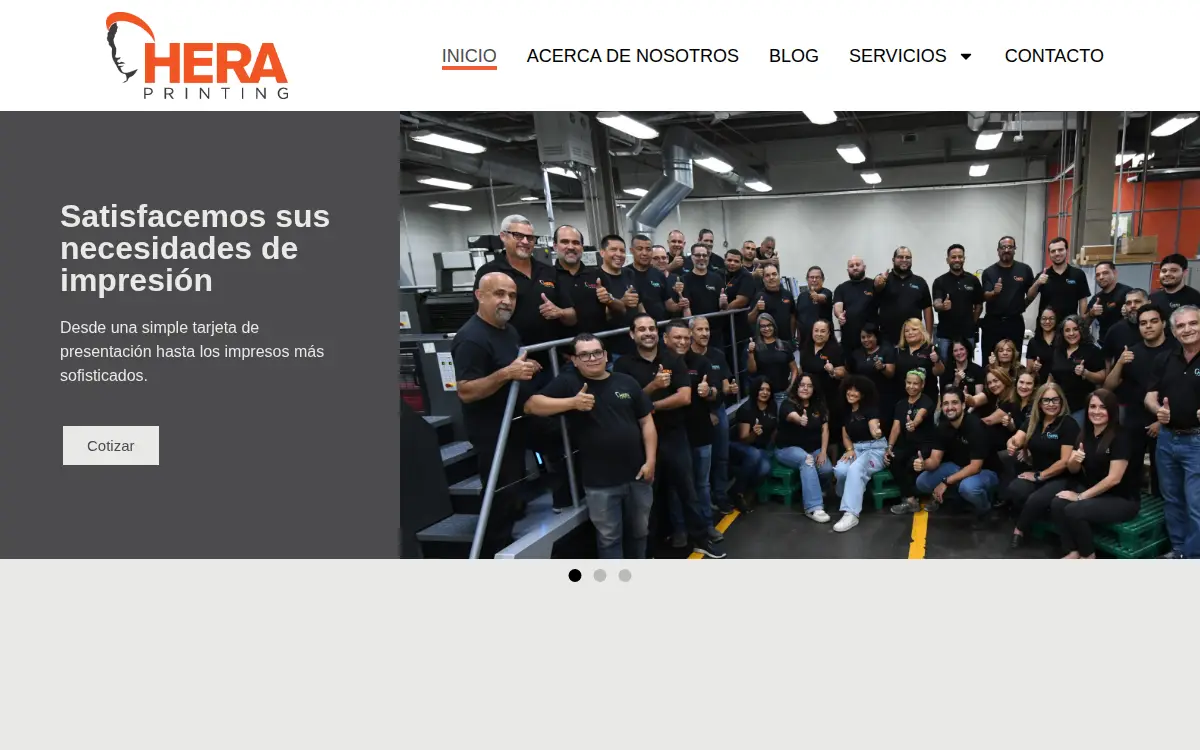 Homepage of Hera Printing CORP