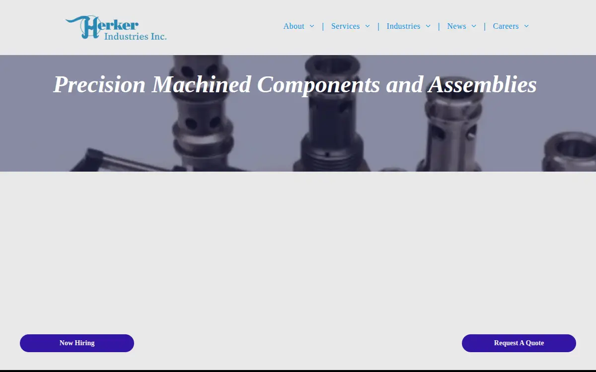 Homepage of Herker Industries INC