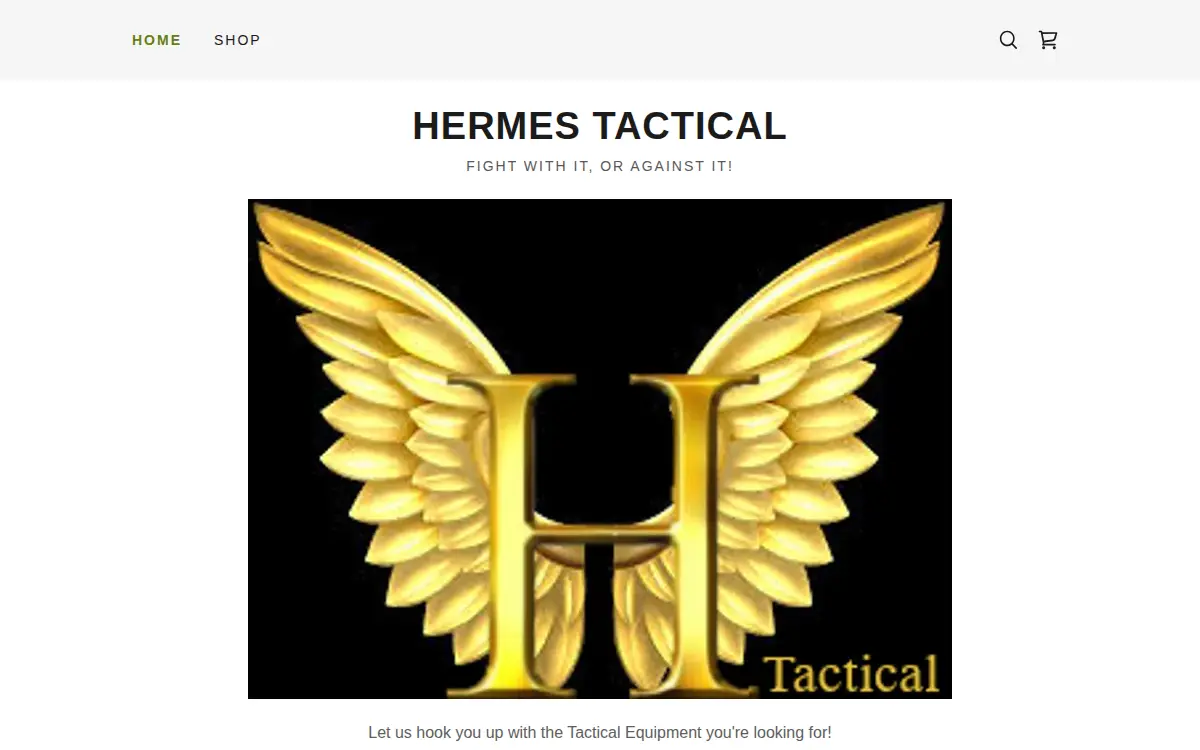 Homepage of Hermes Tactical LLC