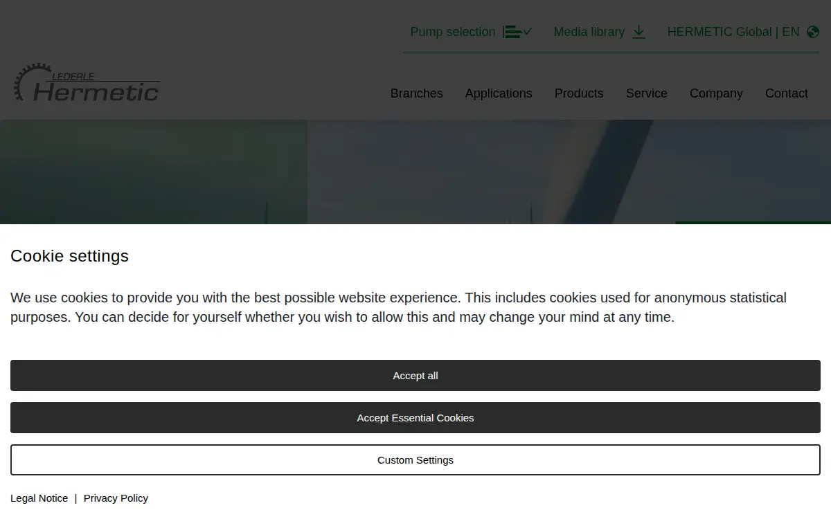 Homepage of Hermetic Pumps, INC