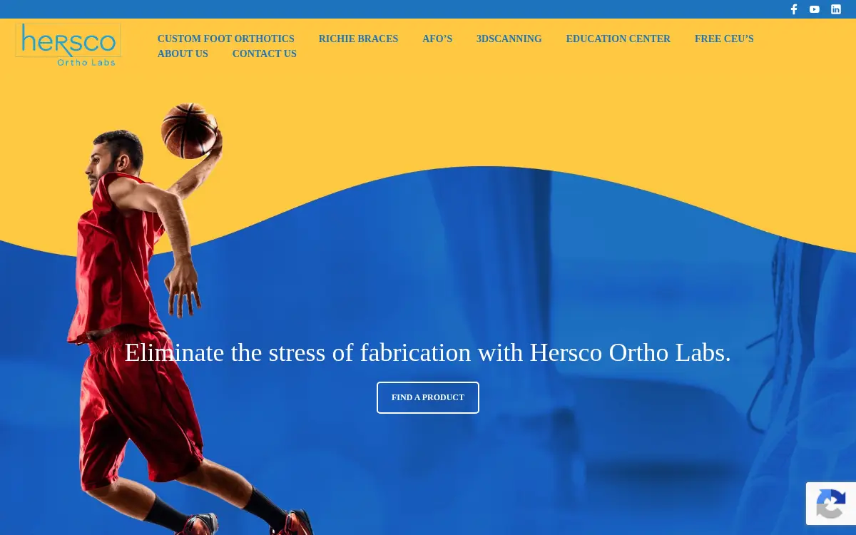 Homepage of Hersco-orthotic Labs CORP