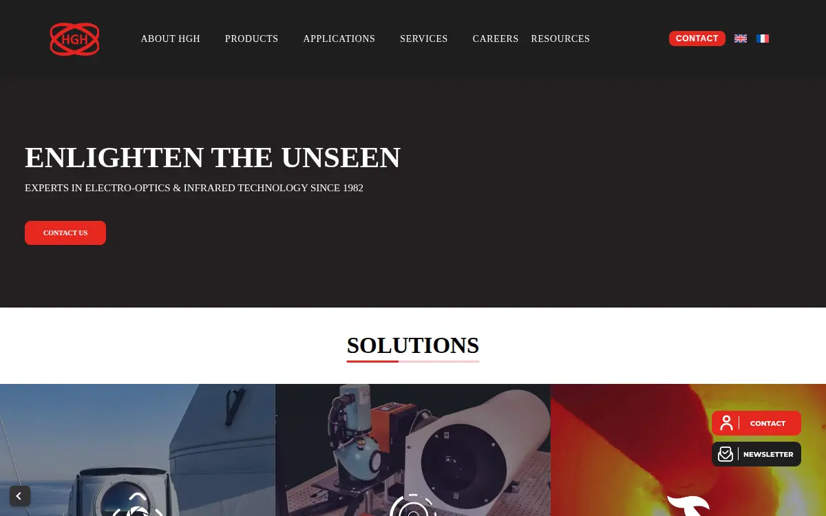 Homepage of Electro Optical Industries INC