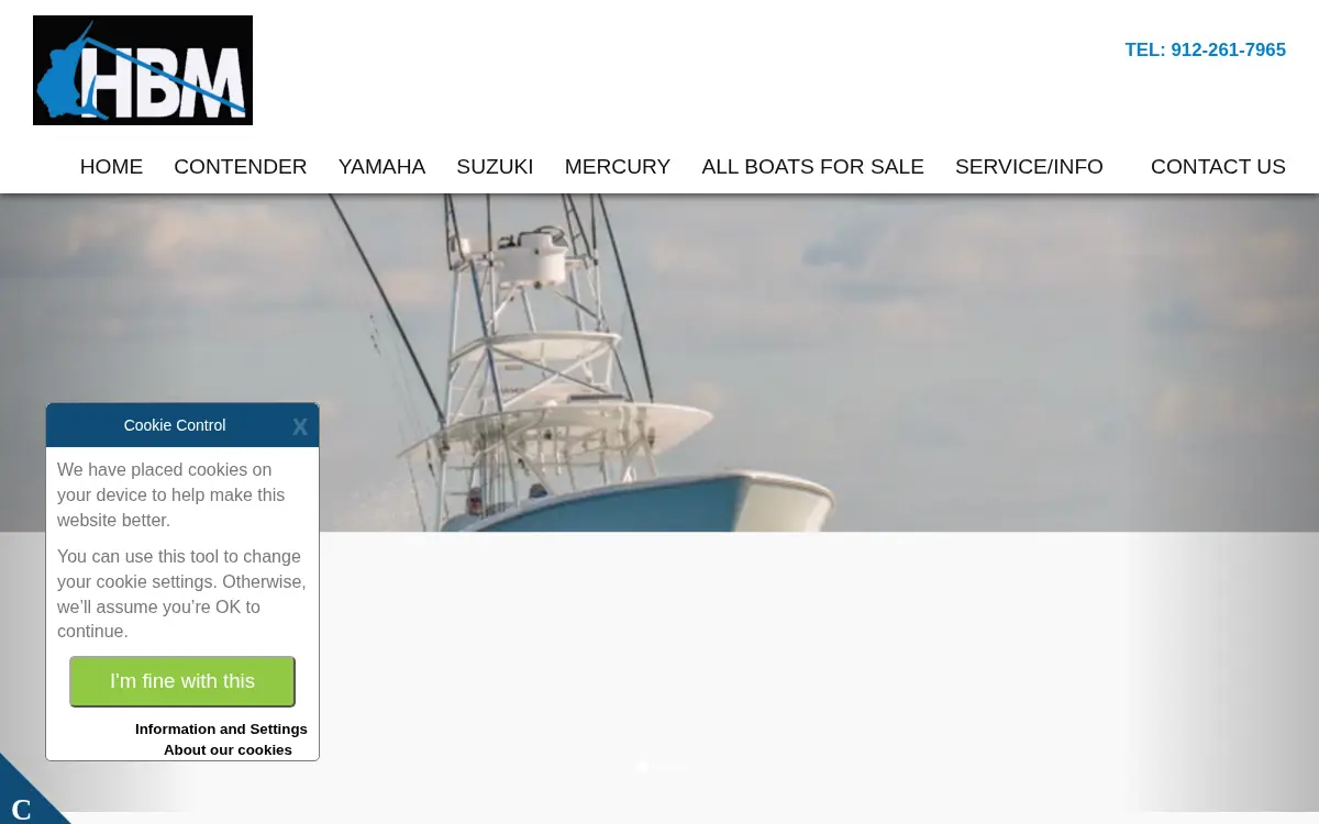 Homepage of Hickory Bluff Marine Group LLC