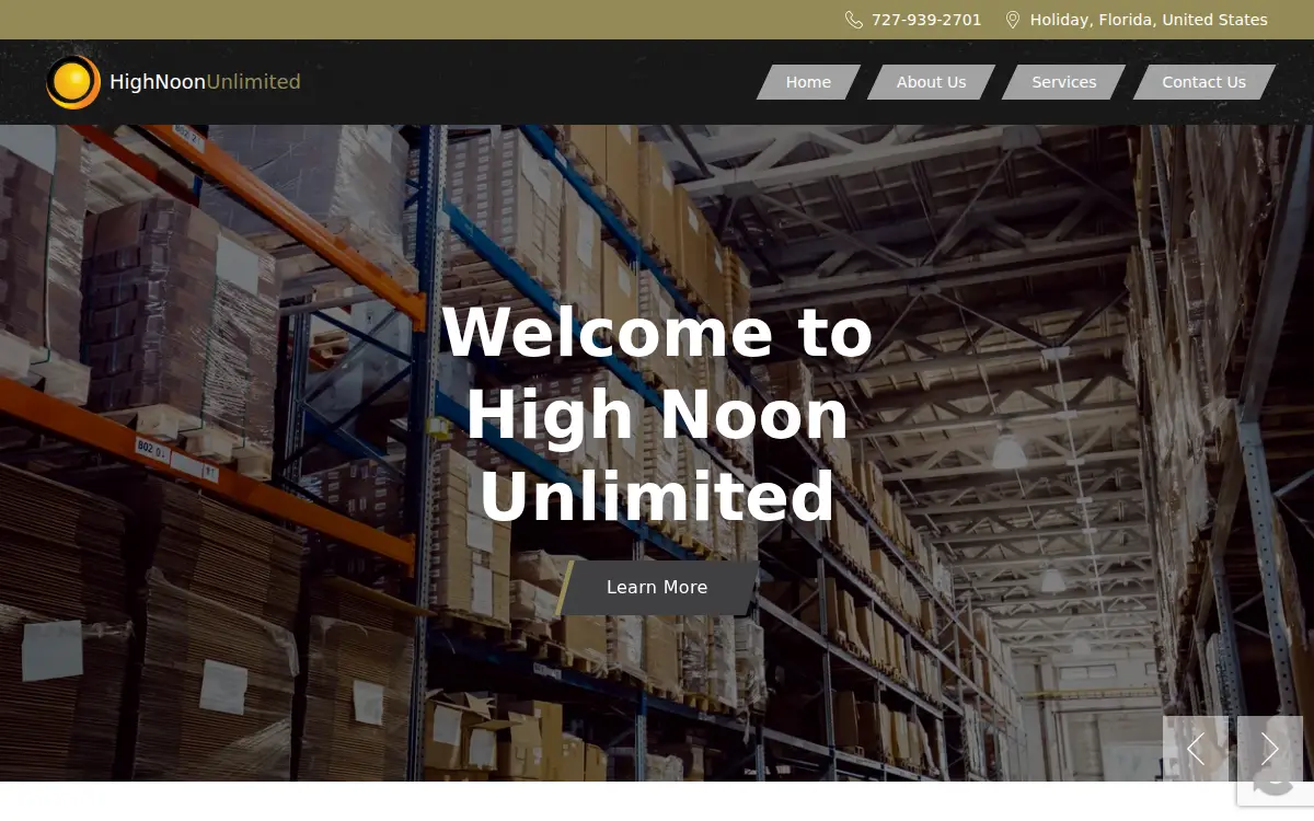 Homepage of High Noon Unlimited INC