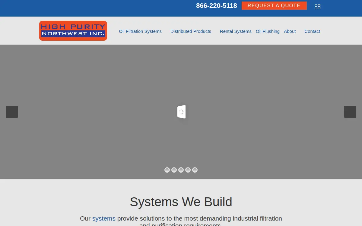 Homepage of High Purity Northwest, INC.