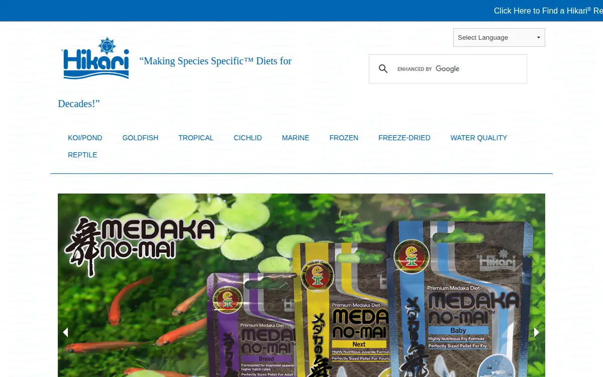 Homepage of Hikari Sales U S A., INC.