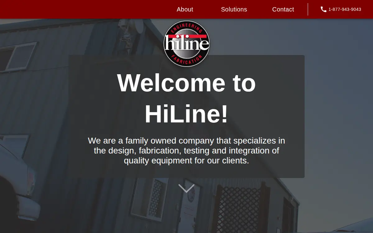 Homepage of Hiline Engineering & Fabrication,inc.