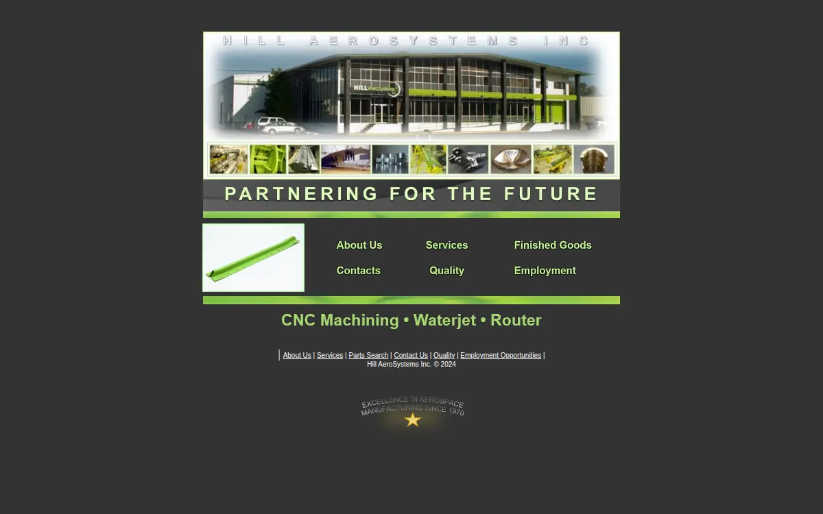 Homepage of Hill Aerosystems INC