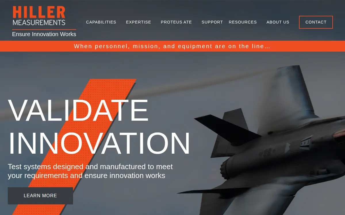 Homepage of Hiller Measurements INC