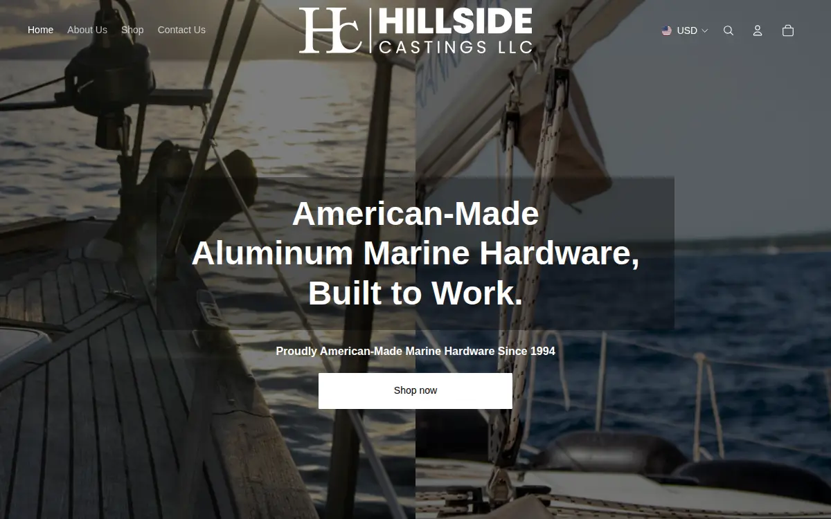 Homepage of Hillside Castings, LLC
