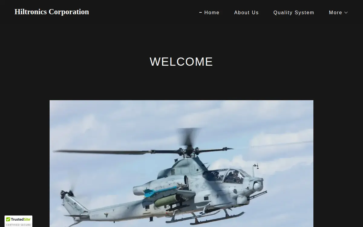 Homepage of Hiltronics Corporation