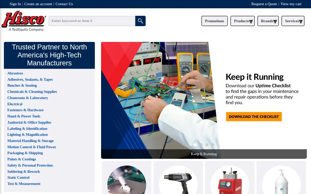 Homepage of His Company, INC.