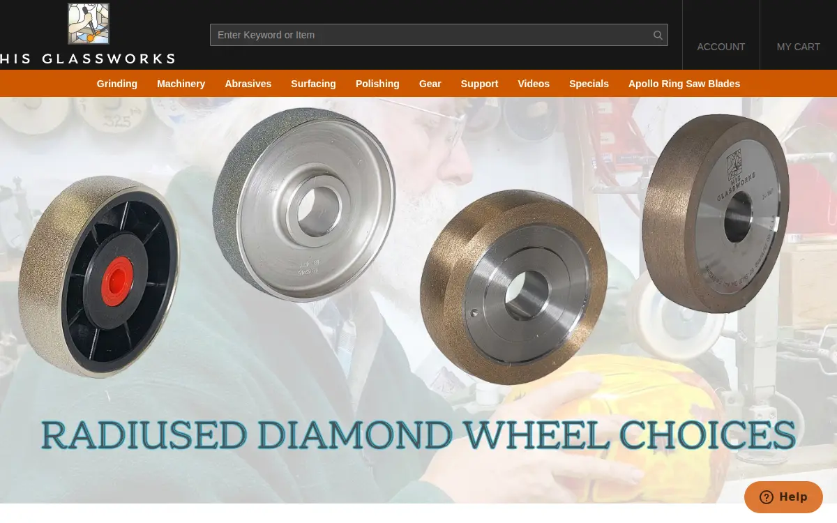 Homepage of His Glassworks, INC