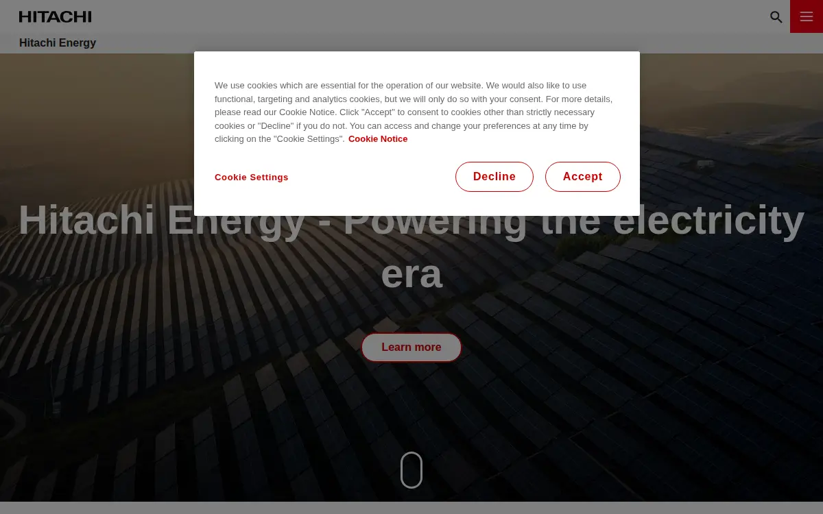 Homepage of Hitachi Energy USA INC.
