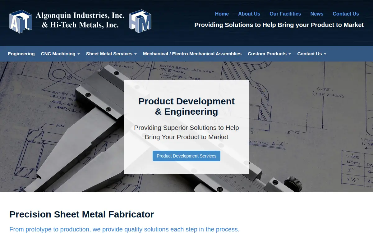 Homepage of Hi-tech Metals, INC.
