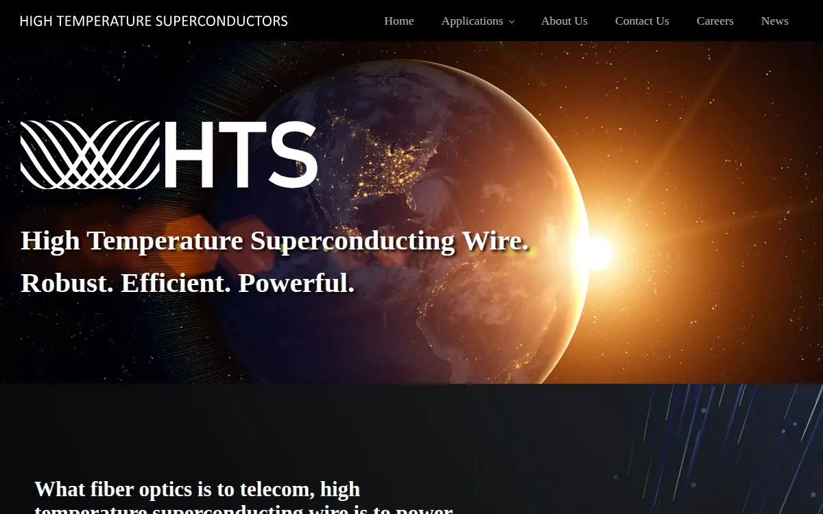 Homepage of High Temperature Superconductors, INC.