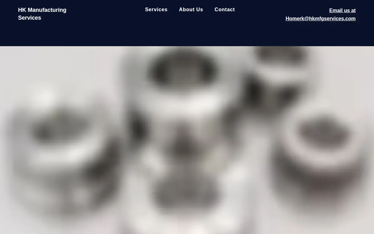 Homepage of Hk Manufacturing Services LLC