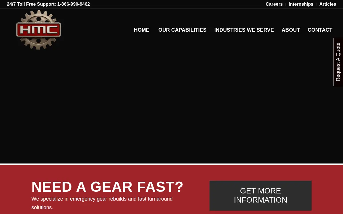 Homepage of Highway Machine Co., INC.