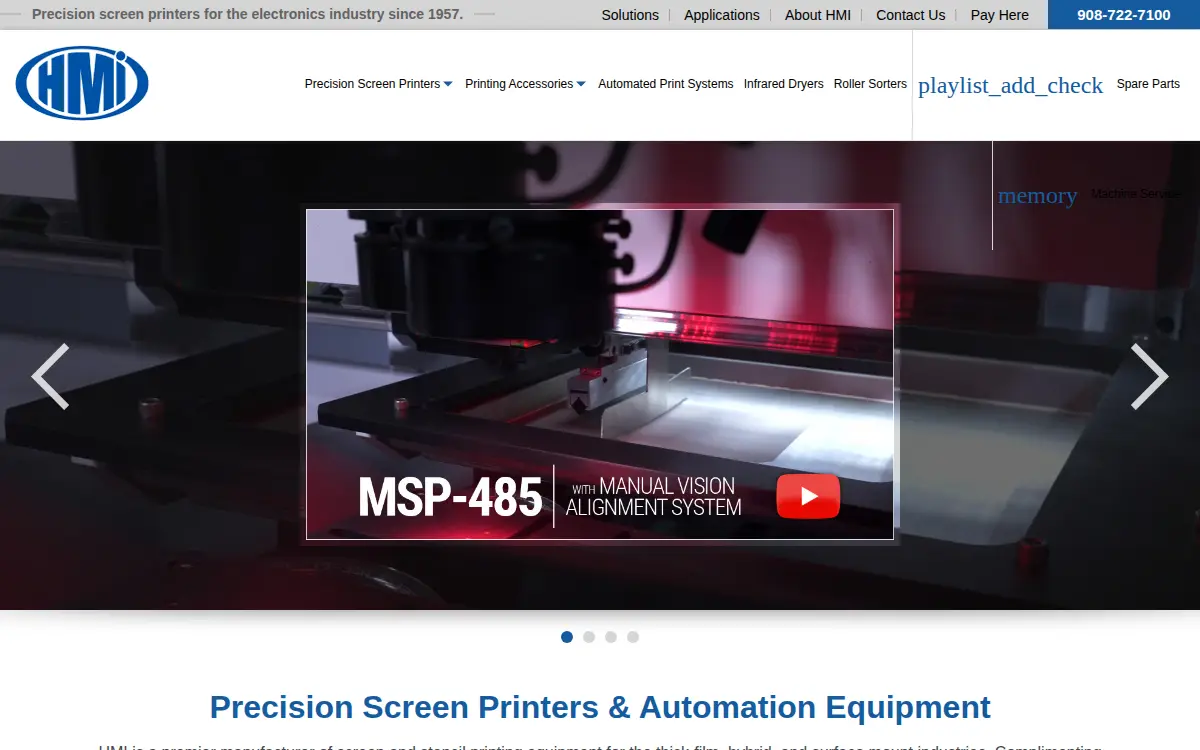 Homepage of Hary Manufacturing Incorporated