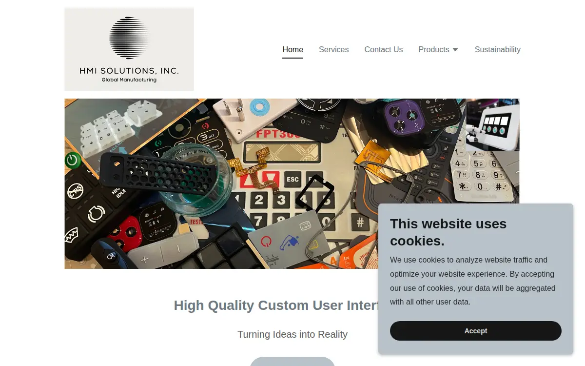 Homepage of Hmi Solutions, INC