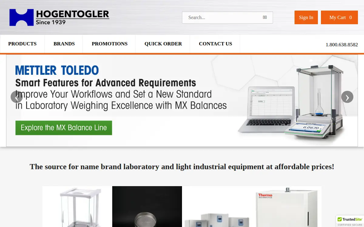 Homepage of Hogentogler & Co., INC.