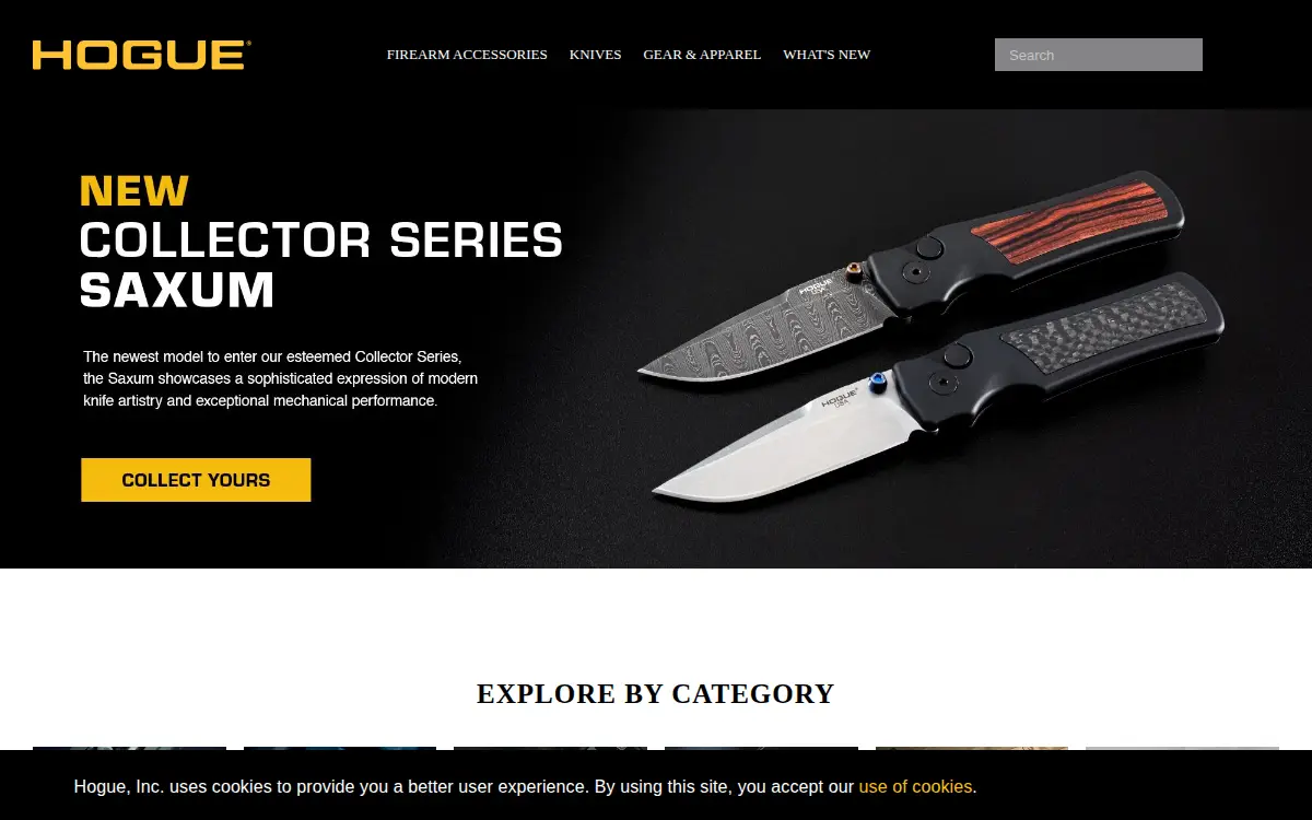 Homepage of Hogue, INC.