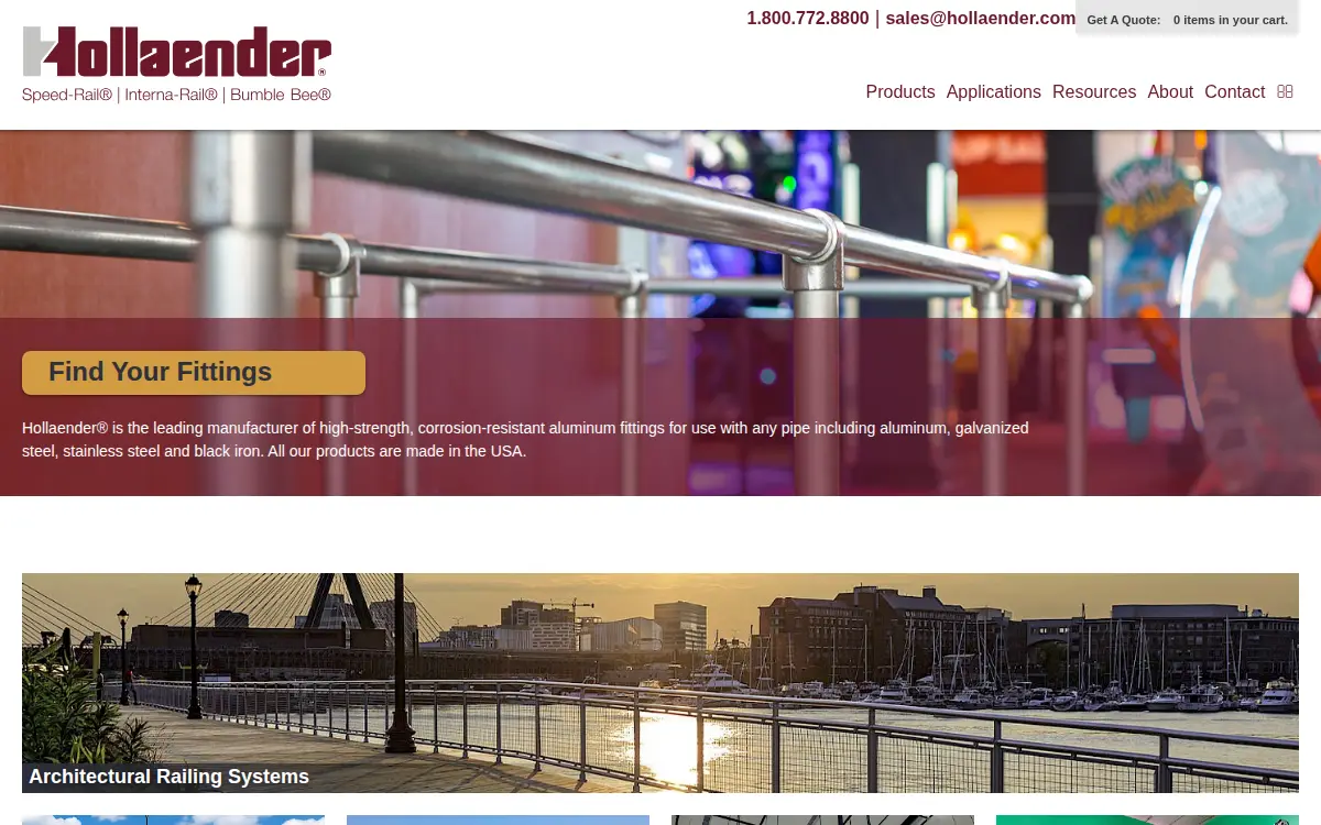 Homepage of Hollaender Manufacturing CO
