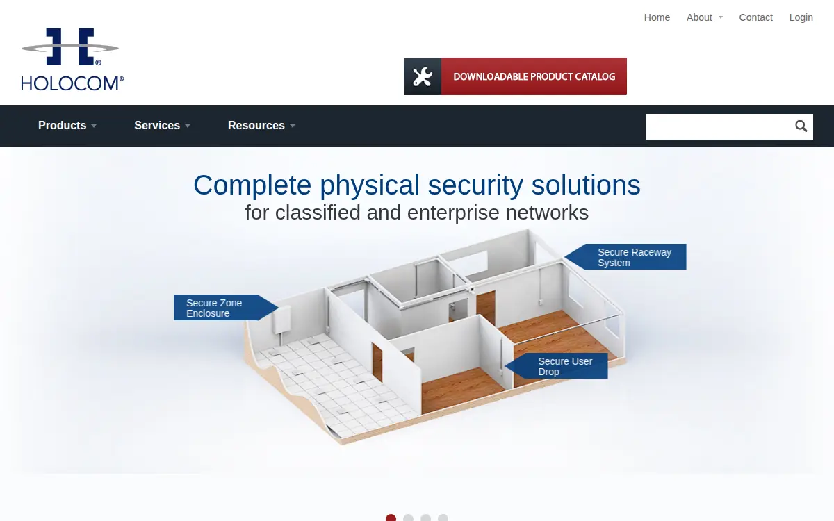 Homepage of Holocom, INC.