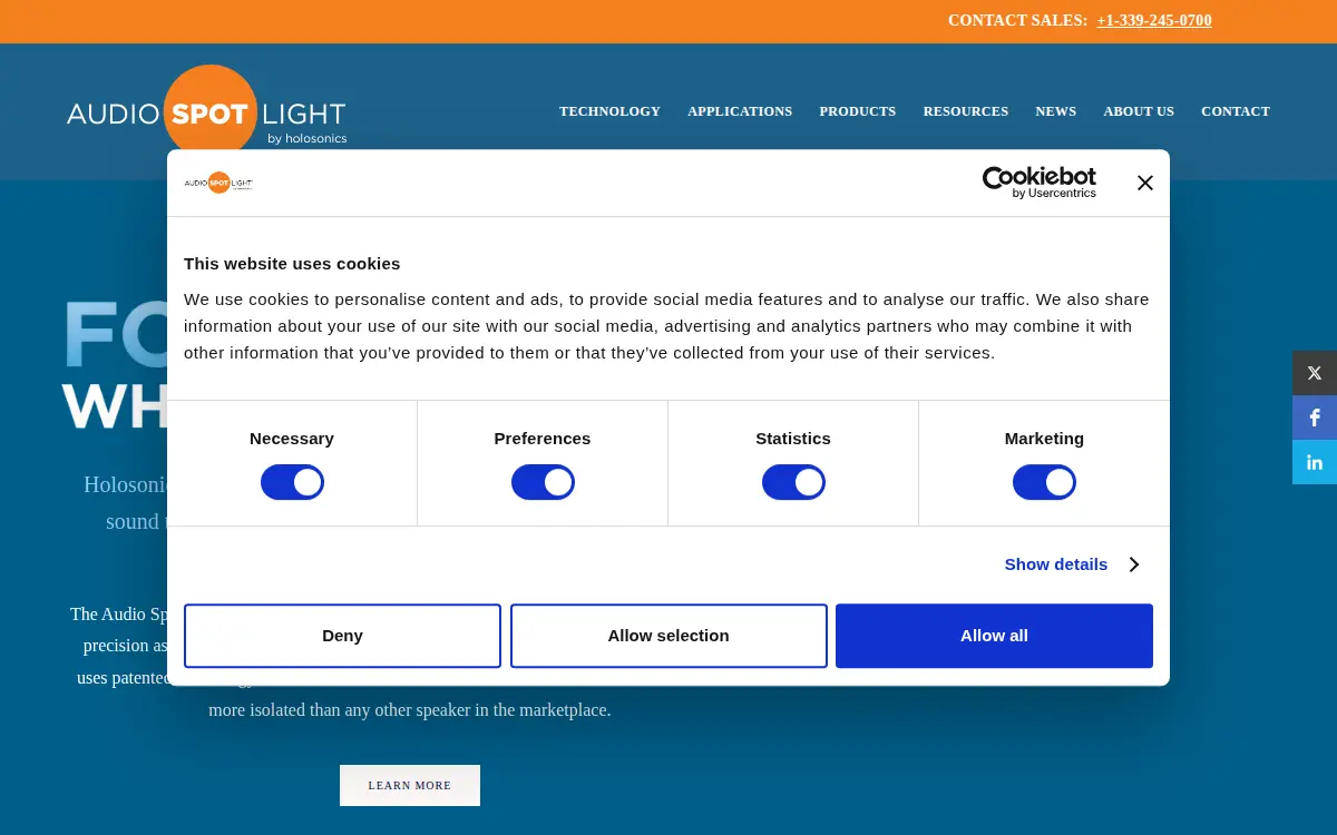 Homepage of Holosonic Research Labs, INC.