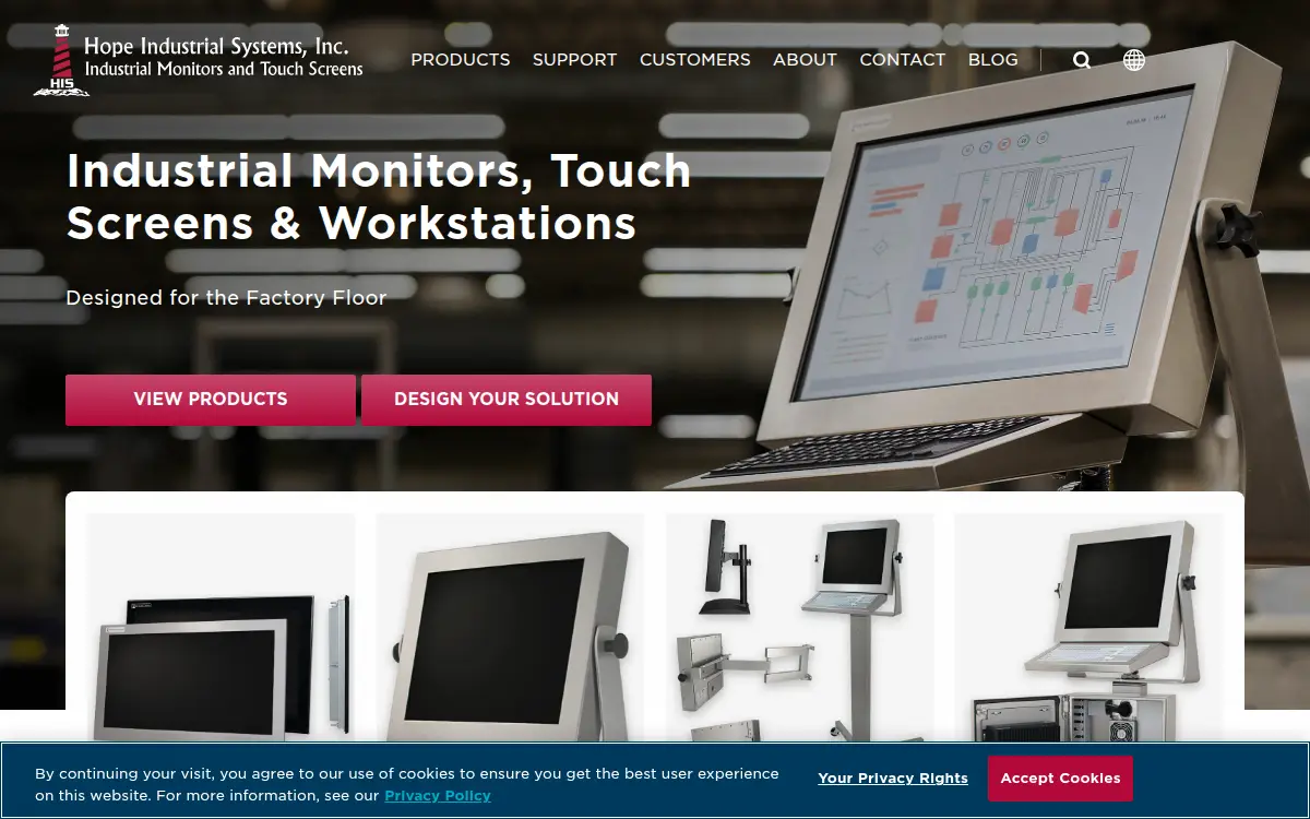 Homepage of Hope Industrial Systems, INC.